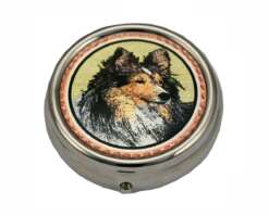 Sheltie Dog Pill Boxes Unique Dog Gifts Sheltie Dog Pill Boxes Unique Dog Gifts
