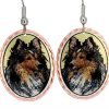 Unique Dog Jewelry, Sheltie Dog Earrings