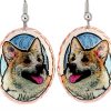 Wholesale Dog Jewelry, Cardigan Welsh Corgis Dog Earrings