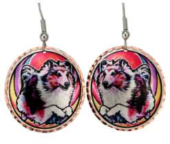 Wholesale Dog Jewelry Sheltie Earrings Wholesale Dog Jewelry Sheltie Earrings