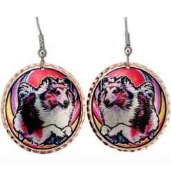 Dog Jewelry Sheltie Earrings