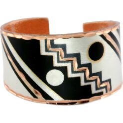 Abstract Southwest inspired unique copper ring