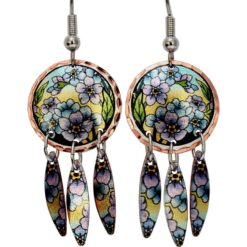 Colorful Forget Me Not Dangle Earrings