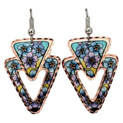 Forget Me Not Earrings Handmade in Colorful Design