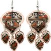 SW Native American Pueblo Dangle Earrings