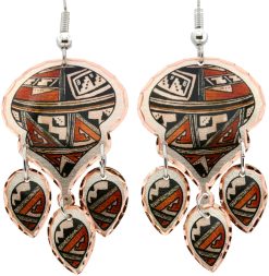 SW Native American Pueblo Dangle Earrings