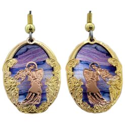 Cut Out Angel Earrings