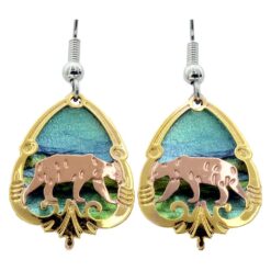Cut Out Bear Earrings