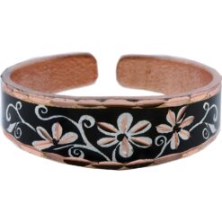 Handmade Copper Rings in Flower Motif