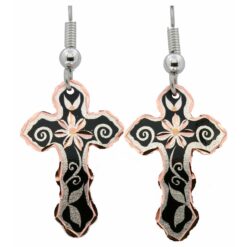 Flower Cross Earrings