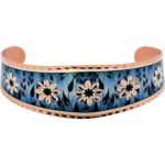 Textured Blue Flower Bracelet