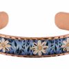 Handmade Flower Cuff Bracelets