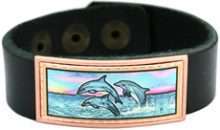 Leather Bracelets Colorful Artwork