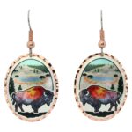 Colorful Buffalo Earrings