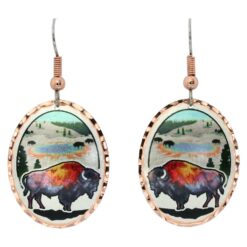 Wildlife Earrings, Buffalo Earrings in Yosemite Park