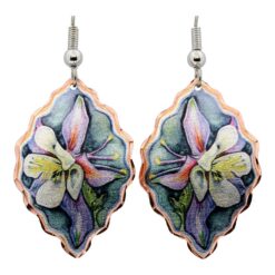 Gorgeous Columbine Flower Earrings