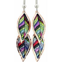 Double Dangle Leaves Earrings