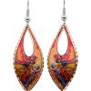 Colorful Teardrop Elk Earrings