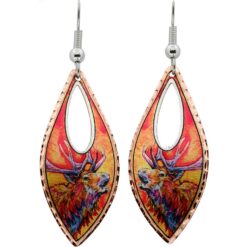 Noteworthy Colorful Elk Earrings for Wholesale