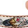 Colorful Feather Artwork Copper Bracelet