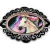 Colorful Horse Belt Buckles for Cowgirls
