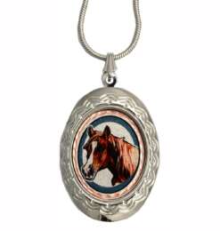 Colorful Horse Jewelry Locket