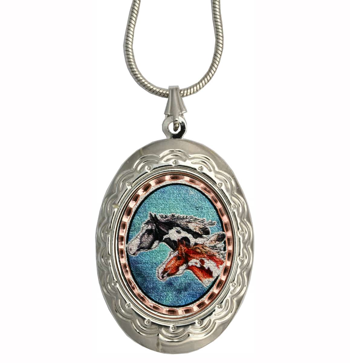 Spotted Horse Jewelry Locket, Best Wholesale Jewelry Lockets