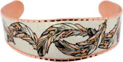 Copper Feather Bracelets