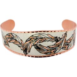 Copper Bracelets Handmade in Beautiful Feather Design