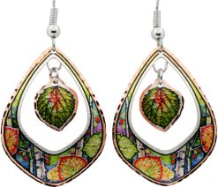Cutout Dangle Aspen Leaves Earrings