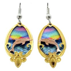 Cut Out Dolphin Earrings