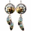 Dreamcatcher Grizzly Bear Earrings