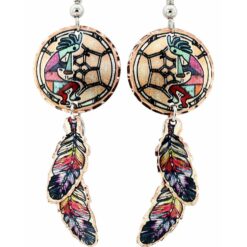 Dreamcatcher Earrings Handcrafted in Kokopelli Design