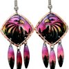 Northern Lights Eagle & Wolf Earrings