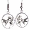 Wholesale Fashion Jewelry Earrings, Cut Out Hummingbird Earrings