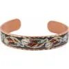 Unique Cuff Bracelet Handcrafted in Colorful Feather Design