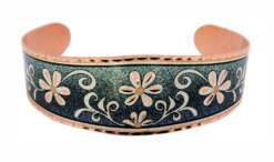 Green Background Flower Bracelets