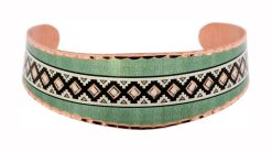 Green Patina Handmade Copper Bracelets