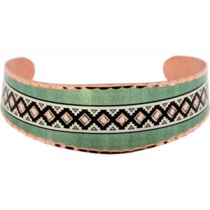 Unique Bracelets Handmade in Green Patina