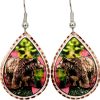 Grizzly Bear & Cub Earrings