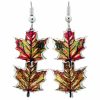 Colorful Maple Leaves Dangle Earrings