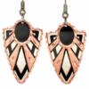 Copper Art Deco Earrings Copper Art Deco Earrings