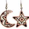 Copper Native Moon and Star Earrings Copper Native Moon and Star Earrings