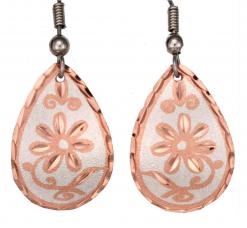 Flower Jewelry Copper Earrings