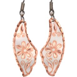 Silver Plated Flower Jewelry Earrings