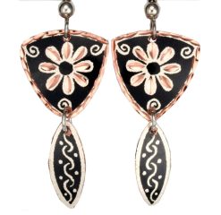 Handmade Dangle Flower Earrings