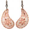 Wholesale Silver Plated Copper Flower Earrings