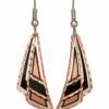Copper Art Deco Earrings