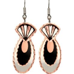 Art Deco Copper Earrings