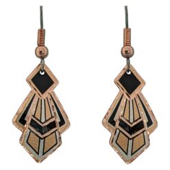 Abstract Copper Earrings